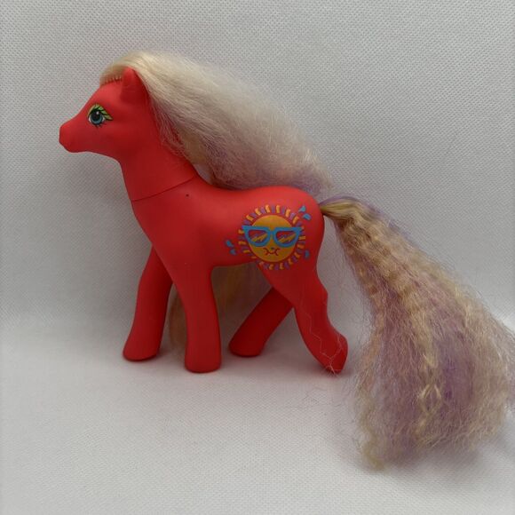 My Little Pony MLP G1 Sunsplasher Sundazzle 1988 Hasbro 80s Vintage - Picture 3 of 9